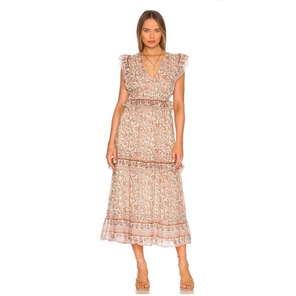 REVOLVE // Cleobella Cherie Ankle Midi dress in Zinnia Print